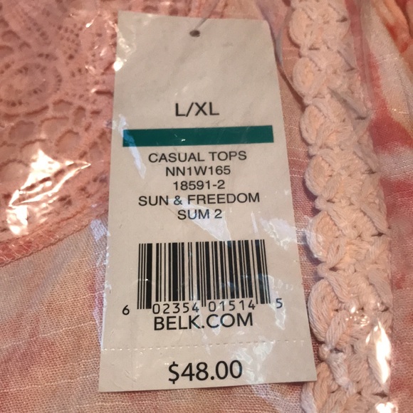 NWT New Directions size L/XL open front printed kimono - Picture 6 of 6